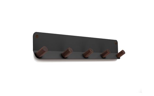 A Fire Road Plane 5 Wall Hook with four wooden pegs for coat hooks.