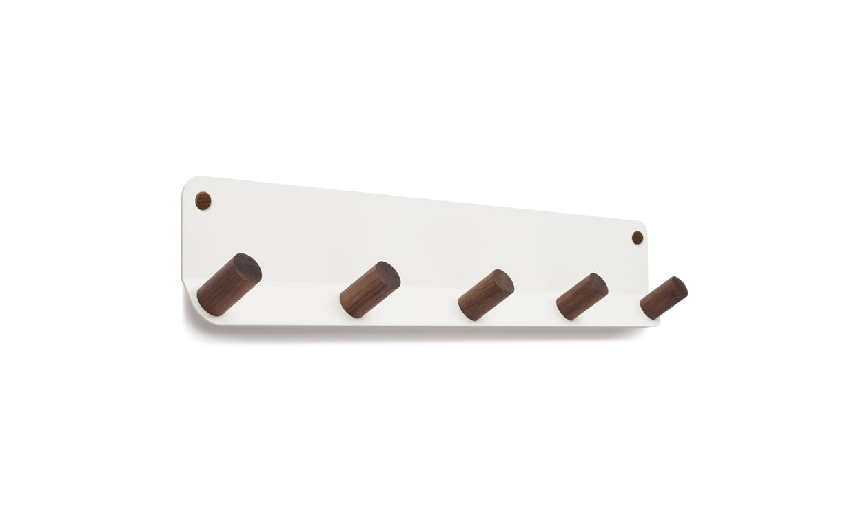 A Fire Road Plane 5 Wall Hook with wooden coat pegs.