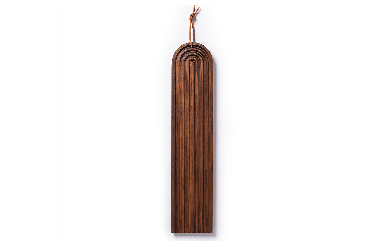 walnut wood grooved baguette bread board