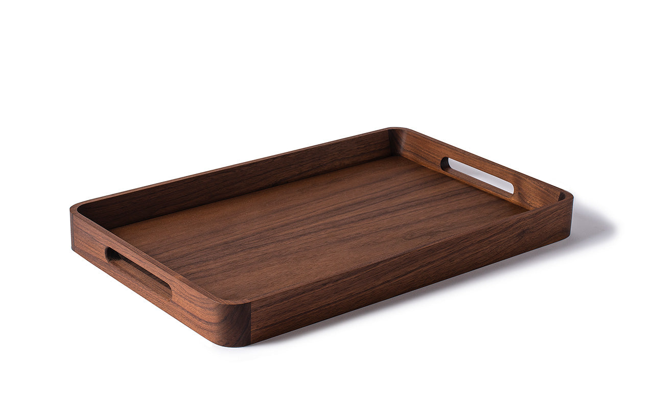 walnut dinner tray